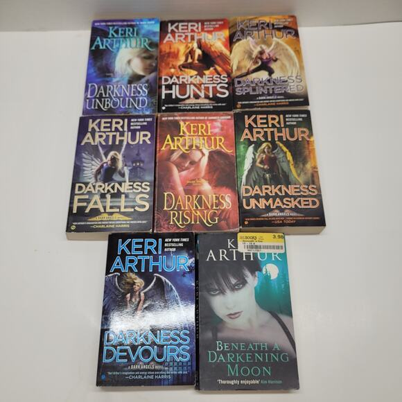 Dark Angels Complete Set Keri Arthur and Beneath A Darkening Moon 8 Book Lot - Picture 1 of 13
